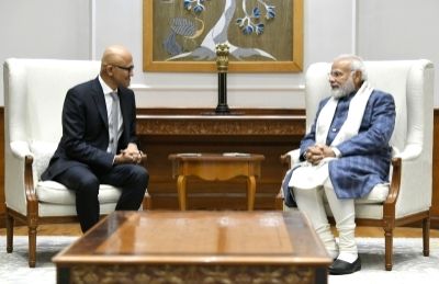 Satya Nadella, PM Modi discuss how AI can help improves lives of Indians - Vimarsana News