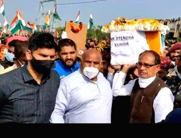 CDS chopper crash: Naik Jitender Kumar cremated in MP - Vimarsana News