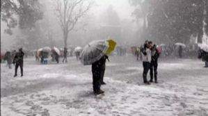 Snowfall in higher reaches, rain lashes J&K plains - Vimarsana News