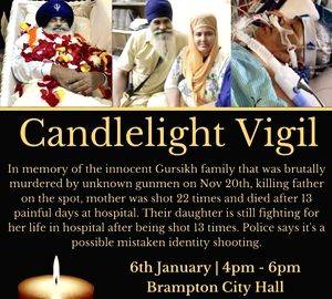 Son holds vigil seeking justice for Sikh parents slain in Canada - Vimarsana News