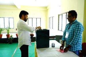 Telangana CM Revanth Reddy casts vote in MLC bypoll - Vimarsana News