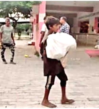 Denied ambulance, 10-yr-old carries brother's body in UP district - Vimarsana News