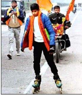 To Ayodhya - on skates, on foot, on bicycle - Vimarsana News