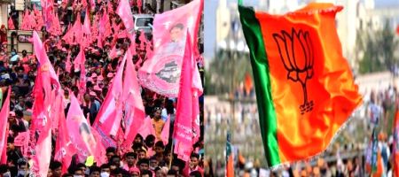 TRS, BJP engage in war of hoardings ahead of PM's visit to Hyderabad - Vimarsana News