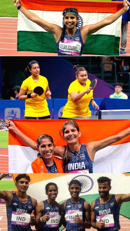 Asian Games: TT doubles pair; Parul, Priti, Ancy's medals take India to 60-medal mark - Vimarsana News