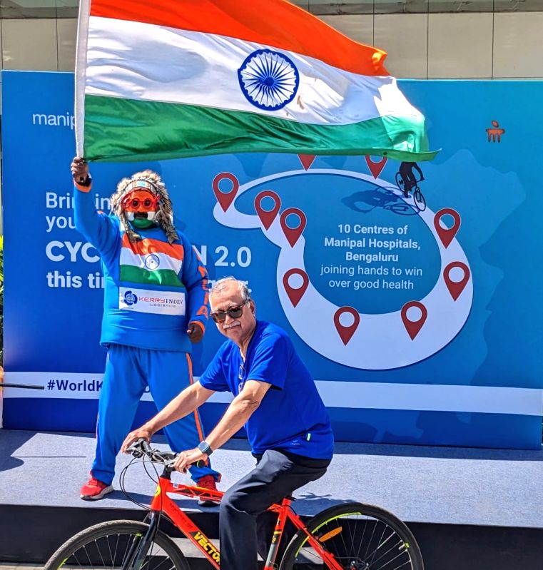 B'luru: Cyclothon organised to create awareness on kidney health - Vimarsana News