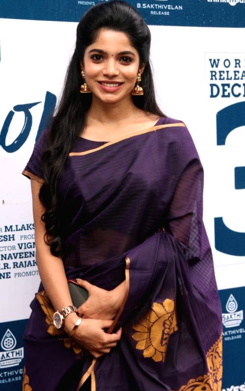 Actress Divya Bharathi turns emotional at Bachelor pre-release press meet - Vimarsana News