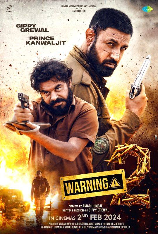 Gippy Grewal is going for the kill in fiery 'Warning 2' motion poster - Vimarsana News