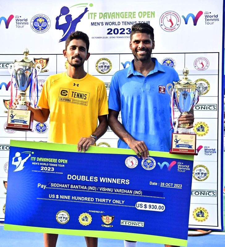 ITF Davangere: Chappell, Bobrav to meet in final; Vishu-Sidhanth lift doubles title - Vimarsana News