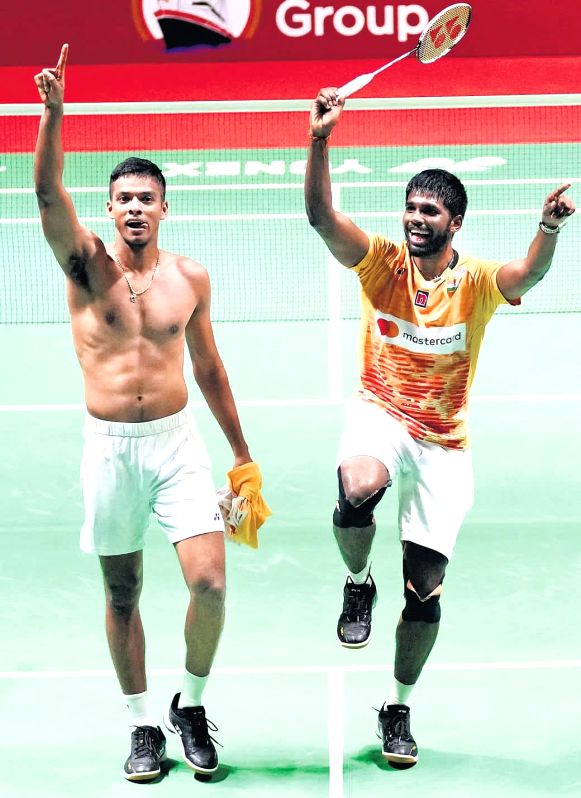 Badminton: Satwik-Chirag claims top spot in latest men's doubles BWF rankings - Vimarsana News