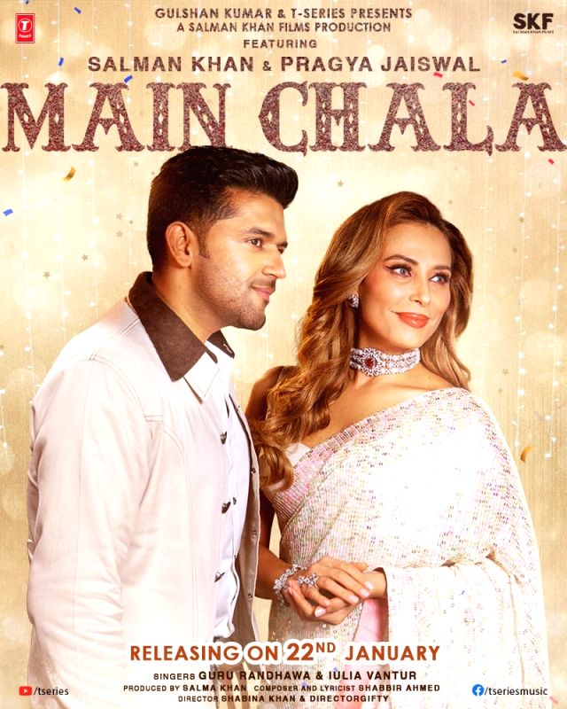 Salman Khan, Pragya Jaiswal to feature in Guru Randhawa, Iulia Vantur's music video 'Main Chala' - Vimarsana News
