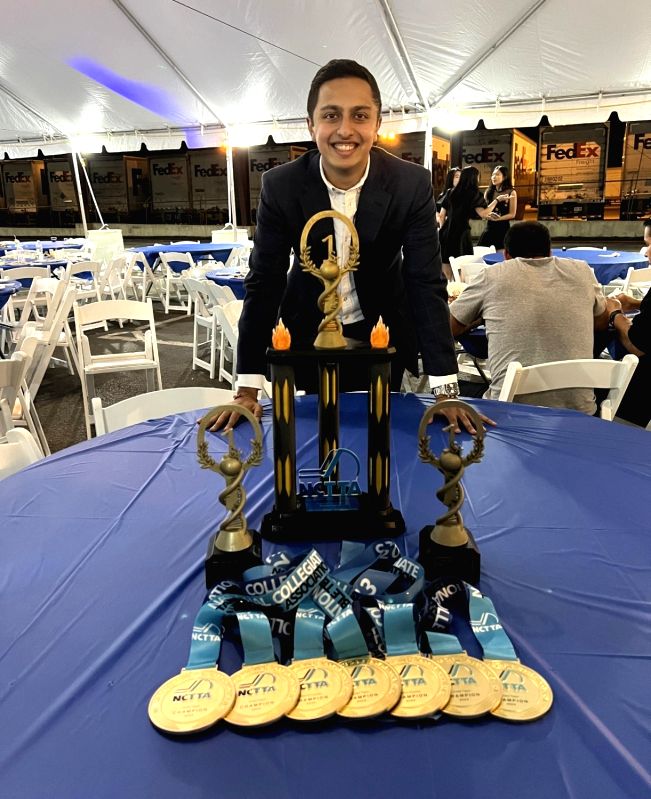 Mudit Dani is first Indian to be named male Player of the Year for American college TT circuit - Vimarsana News