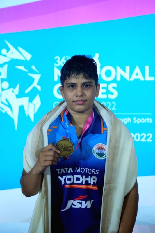 National Games wrestling: Teenager Antim takes gold on Games debut - Vimarsana News