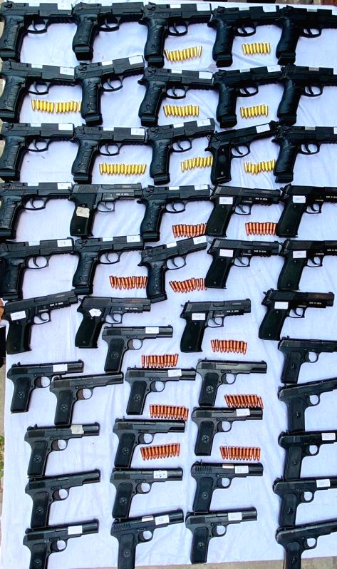 Punjab Police seize cache of foreign-made pistols from smuggler - Vimarsana News
