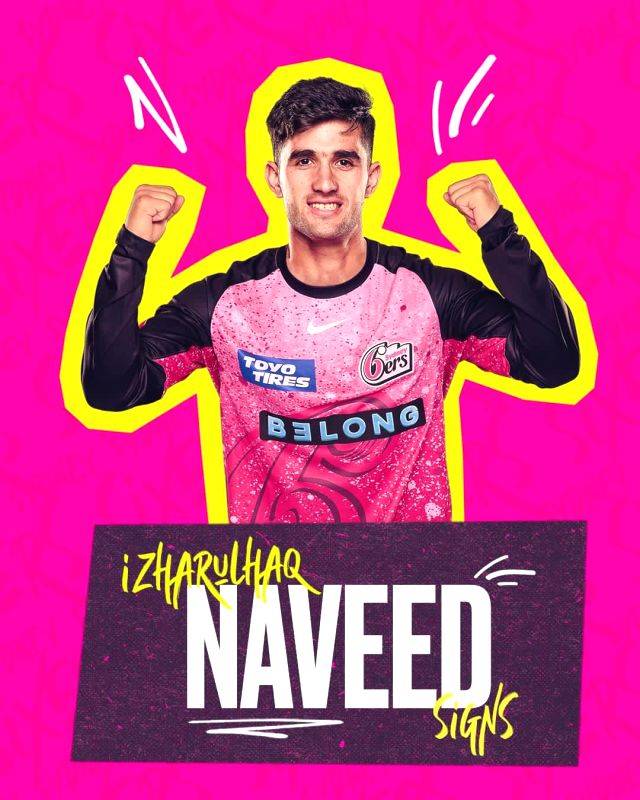 Sydney Sixers sign Izharulhaq Naveed after Rehan Ahmed's withdrawal - Vimarsana News