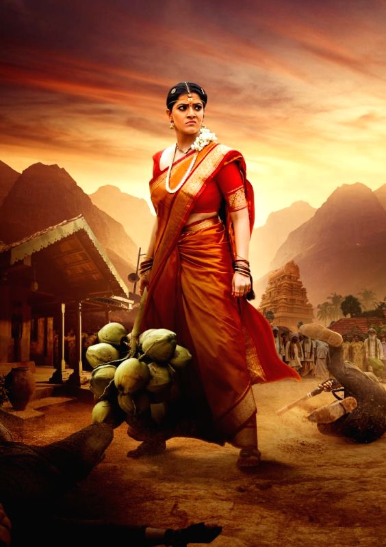 Varalaxmi Sarathkumar's flamboyant first look unveiled by Kiccha Sudeep - Vimarsana News