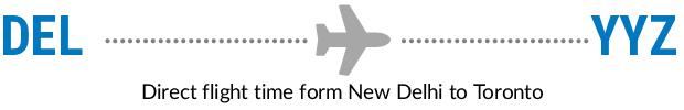 DEL to YYZ