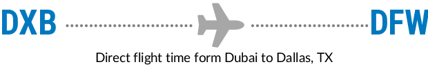 DXB to DFW
