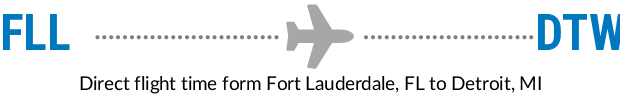 FLL to DTW