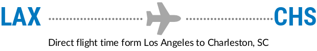 LAX to CHS