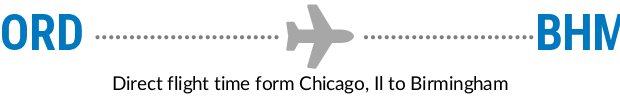 ORD to BHM