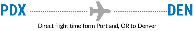 PDX to DEN