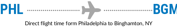 PHL to BGM