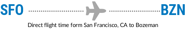 SFO to BZN