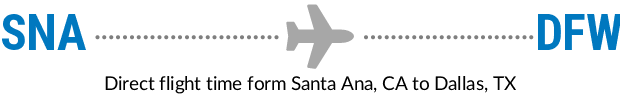 SNA to DFW