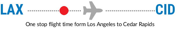 LAX to CID